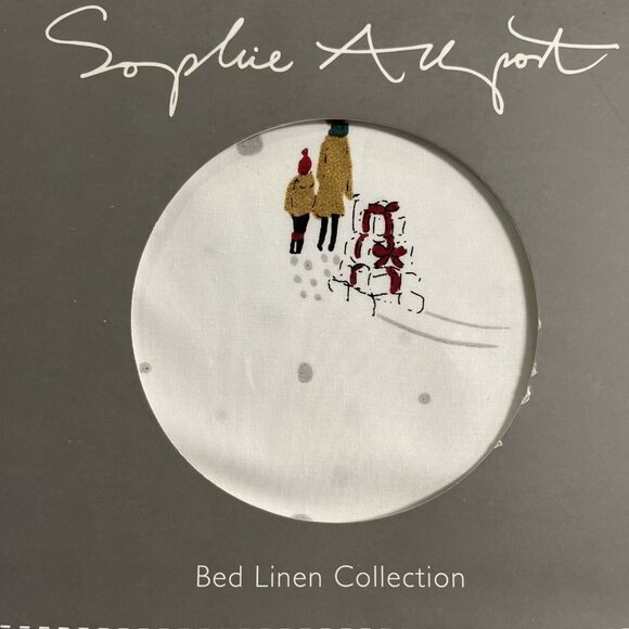 Sophie‎ Allport Home For Christmas Pillowcases Standard Pair Holiday - Picture 3 of 8